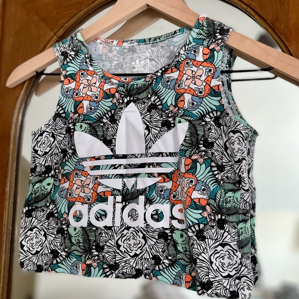 🦋 5/$25 BUNDLE • Adidas Girls Jungle Zoo Animals Tank Top, Activewear